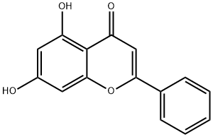 5,7-二羟基黄酮 结构式
