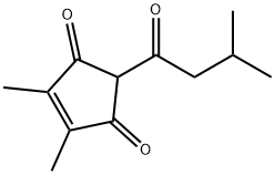 4,5-Dimethyl-2-(3-methyl-1-oxobutyl)-4-cyclopentene-1,3-dione 结构式