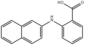 2-(2-Naphtylamino)benzoic acid 结构式