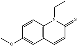 1-乙基-6-甲氧基喹啉-2(1H)-硫酮 结构式