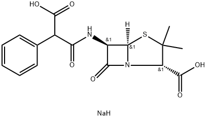 羧苄青霉素钠 结构式