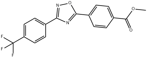 Methyl 4-(3-(4-(trifluoromethyl)phenyl)-1,2,4-oxadiazol-5-yl)benzoate 结构式