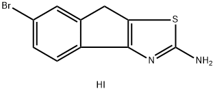 6-Bromo-8H-indeno[1,2-d]thiazol-2-y
lamine hydriodide 结构式