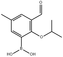 3-甲酰基-2-异丙氧基-5-甲基苯基硼酸 结构式