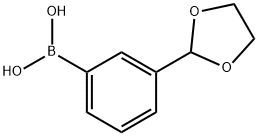 3-醛基缩乙二醇苯硼酸 结构式