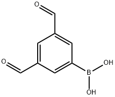3,5-二甲酰基苯基硼酸 结构式