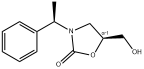 (5S)-5-(羟甲基氧基)-3-[(1R)-1-苯乙基]-2-噁唑烷酮 结构式