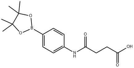 4-(琥珀酰胺基)苯硼酸频哪醇酯 结构式