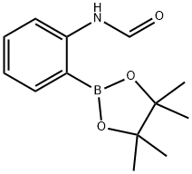 2-(甲酰胺基)本硼酸频哪醇酯 结构式