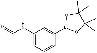 3-(甲酰胺基)苯硼酸频哪醇酯 结构式
