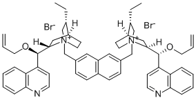 O,O'-二烯丙基- N,N' -(2,7-二甲基萘)双(异喹啉基环己基哌啶乙基)二溴 结构式