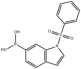 1-(PHENYLSULFONYL)-6-INDOLEBORONIC ACID 结构式