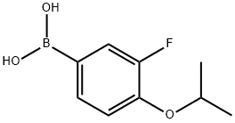 3-氟-4-异丙氧基苯基硼酸 结构式