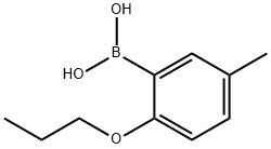 5-甲基-2-丙氧基苯基硼酸 结构式