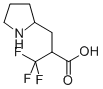 3,3,3-三氟-3-[(2-吡咯烷基)甲基]丙酸 结构式