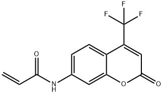 7-[4-(三氟甲基)香豆素]丙烯酰胺 结构式