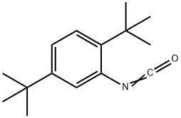 2,5-二叔丁基苯基异氰酸酯 结构式