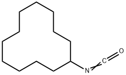 环十二烷基异氰酸酯 结构式