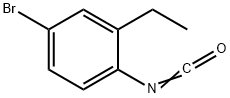 4-溴-5-乙基苯基异氰酸酯 结构式