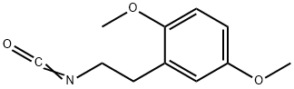 2,5-二甲氧基苯乙基异氰酸酯 结构式
