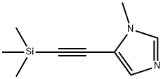 5-[(三甲基硅烷)乙炔基])-1-甲基咪唑 结构式