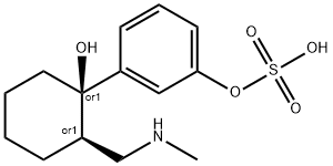 rel-3-[(1R,2R)-1-Hydroxy-2-[(MethylaMino)Methyl]cyclohexyl]phenol 1-(Hydrogen Sulfate) 结构式