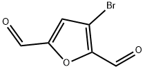 2,5-Furandicarboxaldehyde,  3-bromo- 结构式