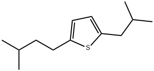 2-(2-Methylpropyl)-5-(3-methylbutyl)thiophene 结构式