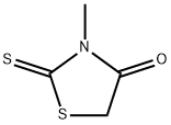 3-甲基-2-硫酮-1,3-噻唑啉-4-酮 结构式