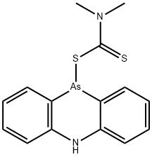 10-[(二甲硫基氨基甲酰)硫代]-5,10-二氢吩吡嗪 结构式