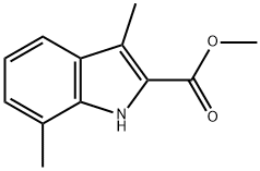 3,7-二甲基-1H-2-吲哚甲酸甲酯 结构式