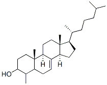 4-methylcholest-7-en-3-ol 结构式