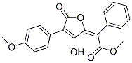 Phenyl[(2E)-3-hydroxy-4-(4-methoxyphenyl)-5-oxo-2,5-dihydrofuran-2-ylidene]acetic acid methyl ester 结构式