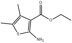 2-氨基-4，5-二甲基噻酚-3-羧酸乙酯 结构式