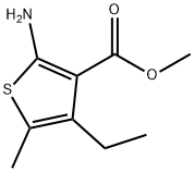 2-氨基-4-乙基-5-甲基噻吩-3-羧酸甲酯 结构式