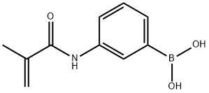 3-甲基丙烯酰胺基苯基硼酸 结构式