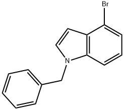 1-苄基-4-溴-1H-吲哚 结构式