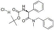 TERT-BUTYL {(1S)-2-[BENZYL(METHYL)AMINO]-2-OXO-1-PHENYLETHYL}CARBAMATE HYDROCHLORIDE 结构式
