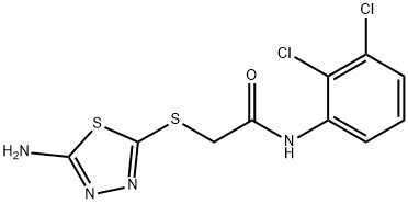 2-[(5-AMINO-1,3,4-THIADIAZOL-2-YL)SULFANYL]-N-(2,3-DICHLOROPHENYL)ACETAMIDE 结构式