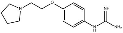 1-(4-(2-(吡咯烷-1-基)乙氧基)苯基)胍 结构式