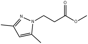 3-(3,5-二甲基-1H-吡唑-1-基)甲基丙酸 结构式