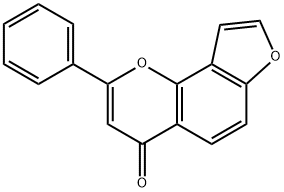 7,8-(Oxyvinylene)flavone 结构式