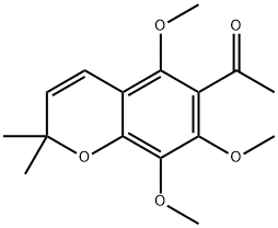 2,2-Dimethyl-5,7,8-trimethoxy-6-acetyl-2H-1-benzopyran 结构式
