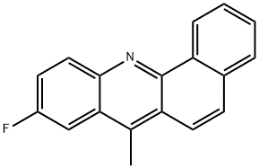 9-Fluoro-7-methylbenz[c]acridine 结构式