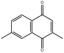 2,7-二甲基-1,4-萘醌 结构式