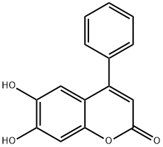 6,7-二羟基-4苯基香豆素 结构式