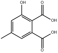 3-羟基-5-甲基-1,2-苯二甲酸(Γ) 结构式