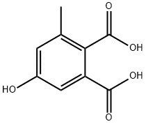 5-羟基-3-甲基-1,2-苯二甲酸(Β) 结构式