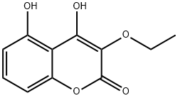 2H-1-Benzopyran-2-one, 3-ethoxy-4,5-dihydroxy- (9CI) 结构式