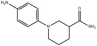 1-(4-aminophenyl)piperidine-3-carboxamide 结构式